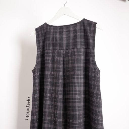 a Overall Tartan Dark Grey - Image 4